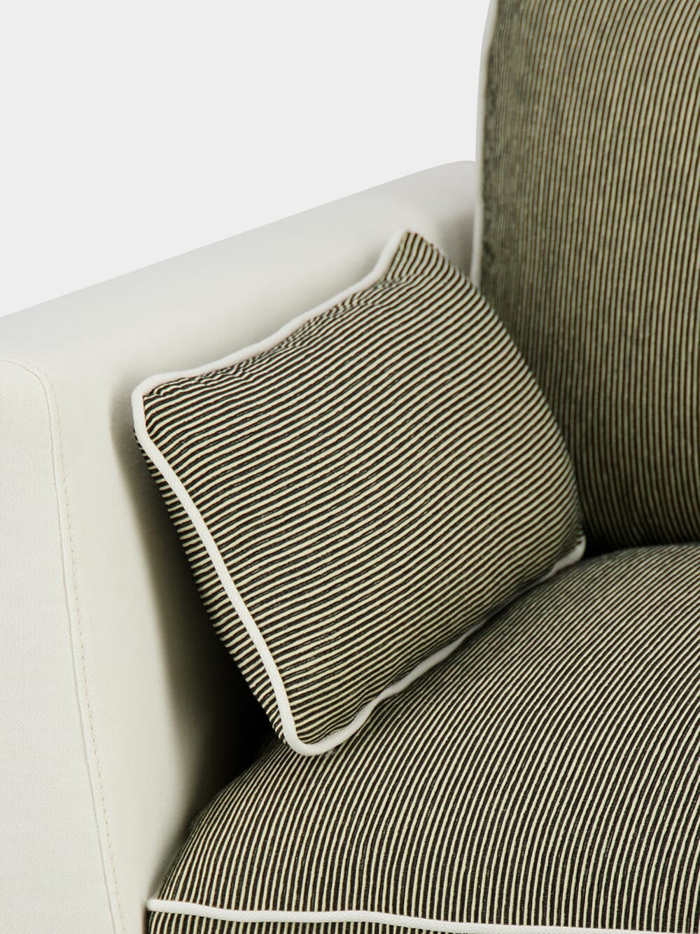 Dinis Ivory Linen Left Arm Module Sofa
