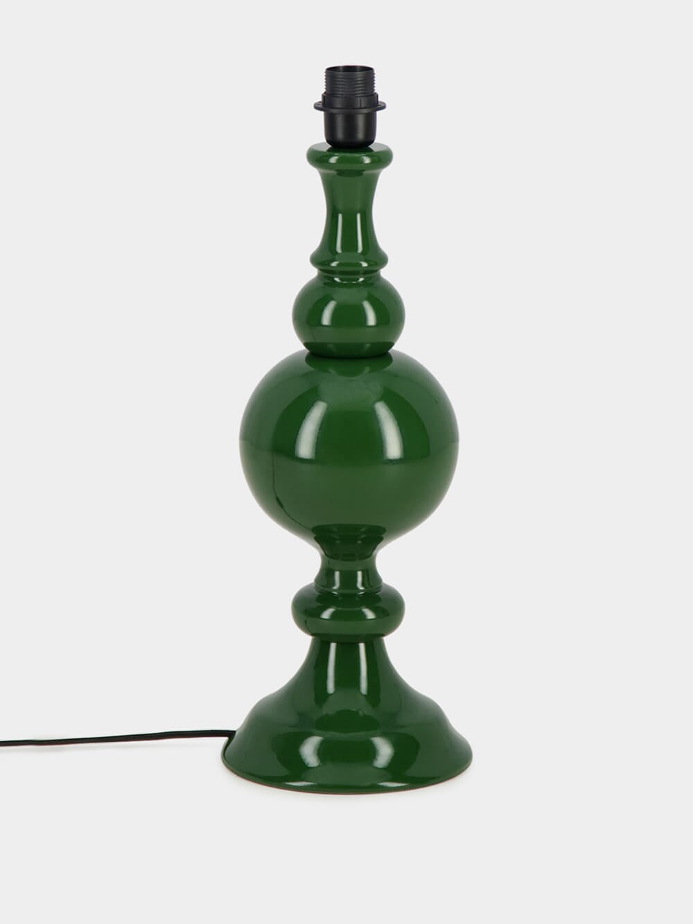 Sado Green Wood Lamp Base