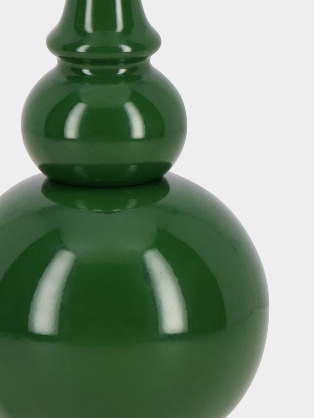 Sado Green Wood Lamp Base