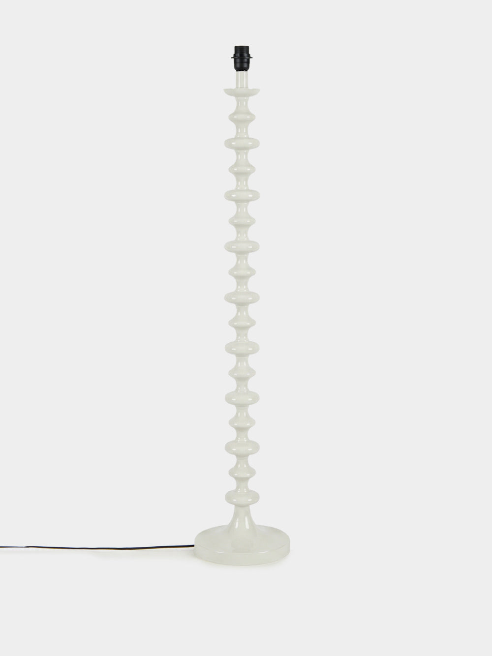 Freixo Ivory Wood Floor Lamp Base