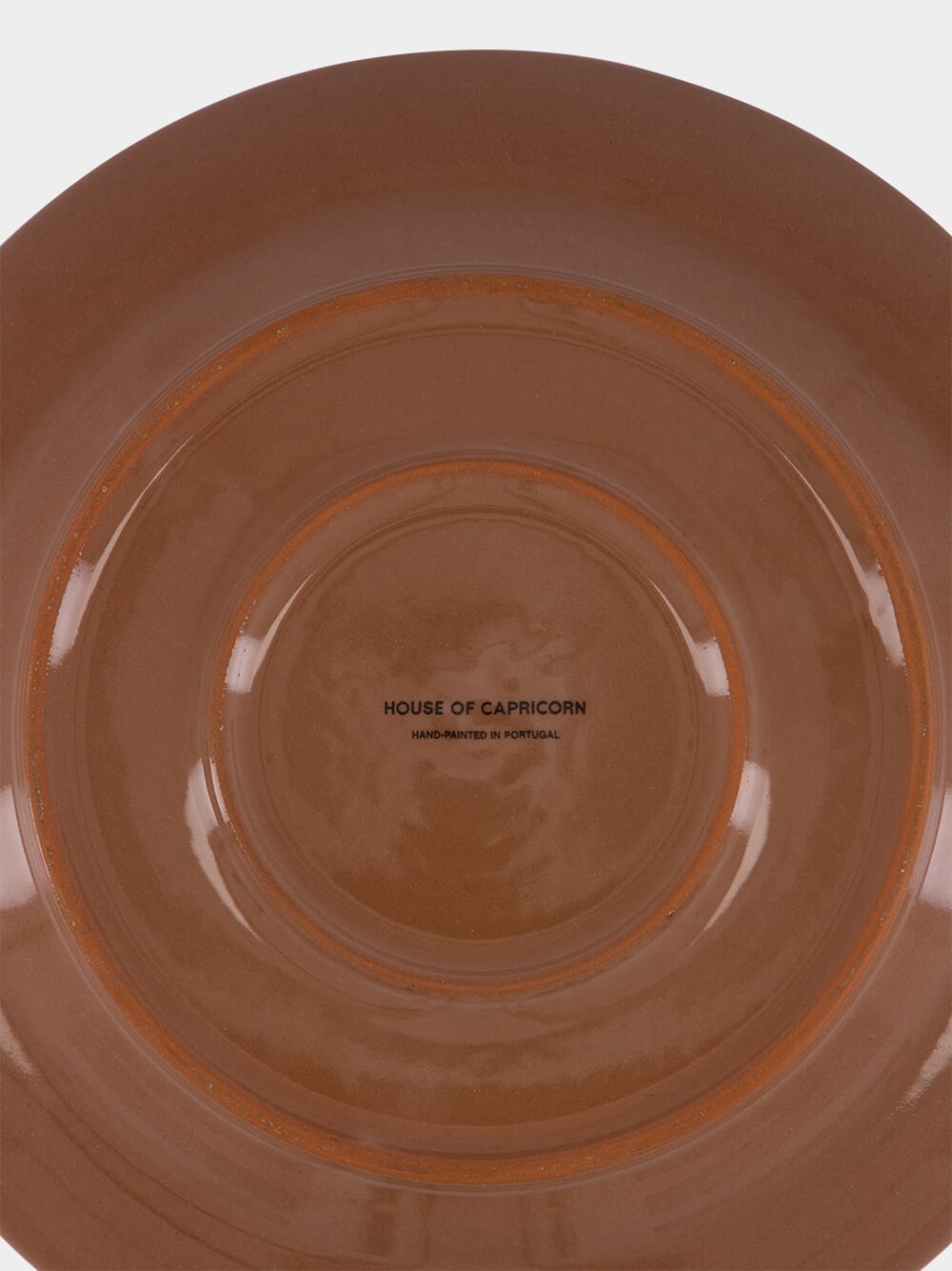 Hand-Painted Viana Black Stoneware Dinner Plate