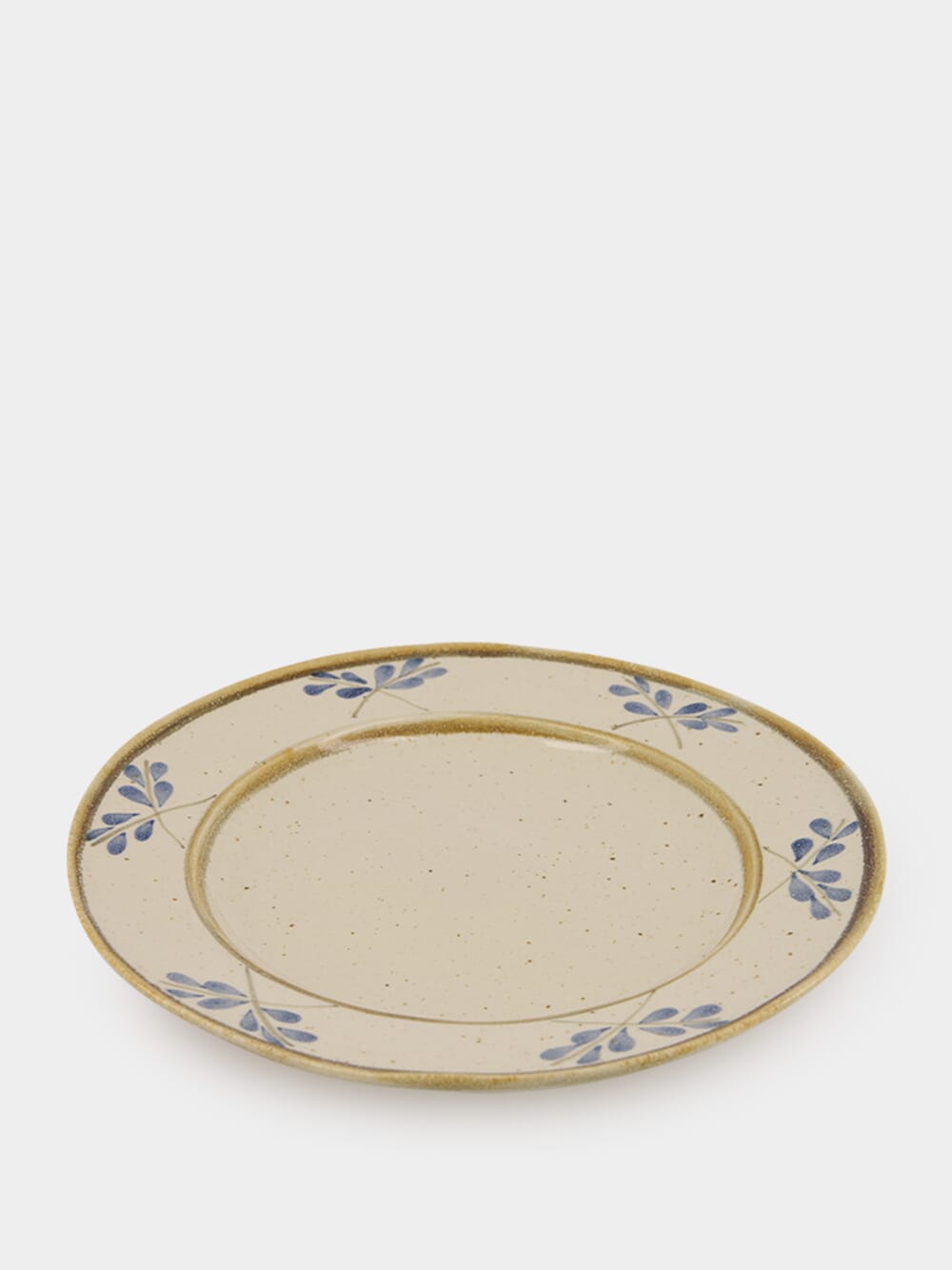 Hand-Painted Lusitano Leaf Stoneware Dinner Plate