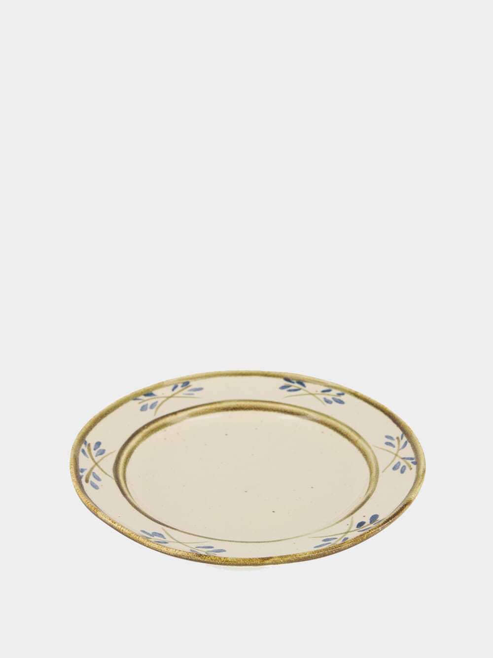 Hand-Painted Lusitano Leaf Stoneware Soup Plate
