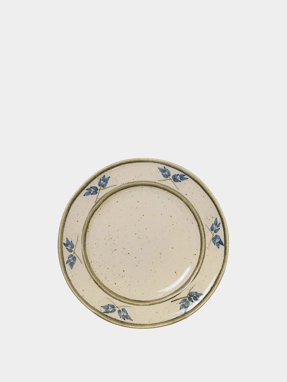 Hand-Painted Lusitano Leaf Stoneware Dessert Plate