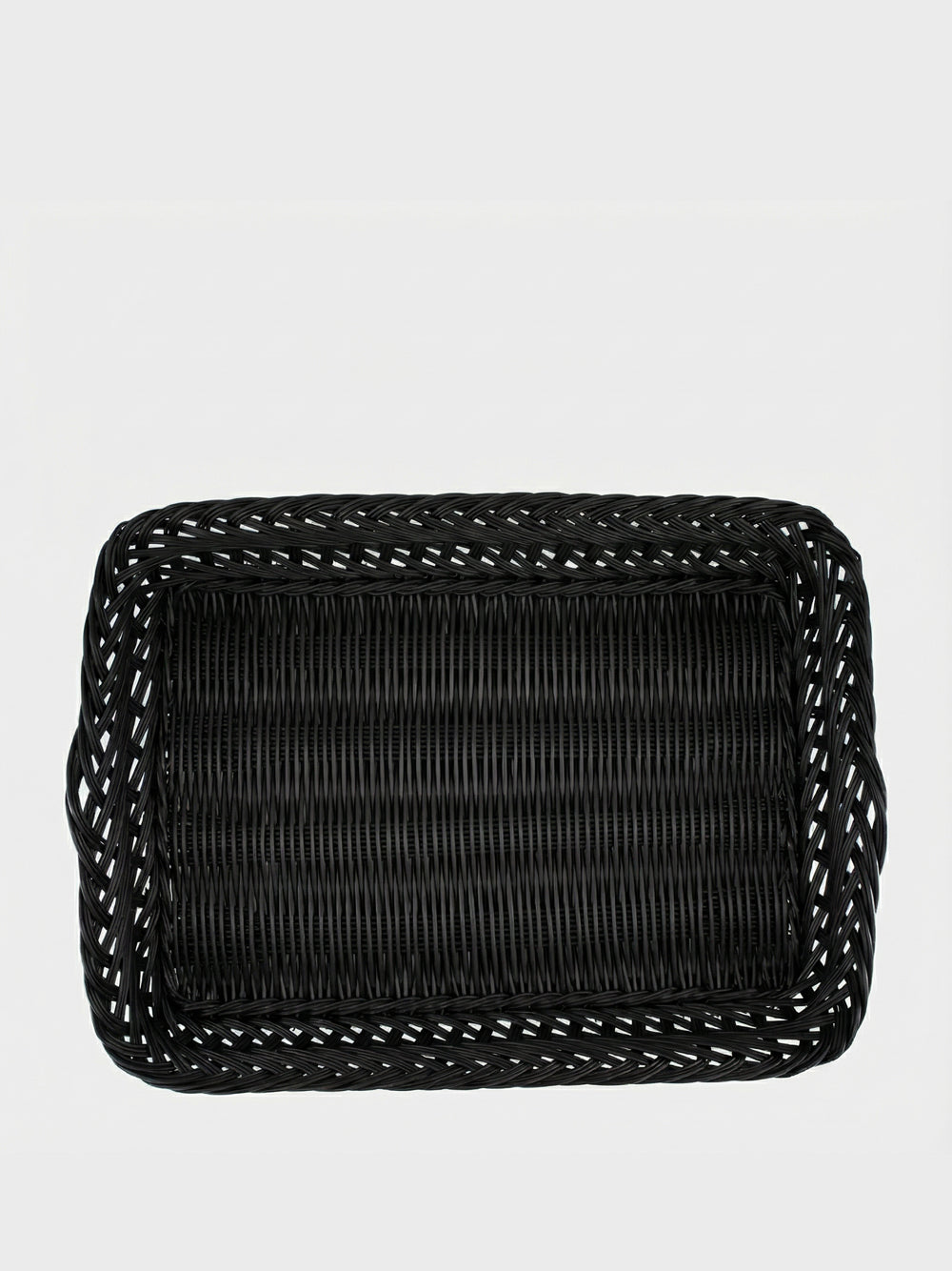 Handmade Vitória Black Wicker Large Tray