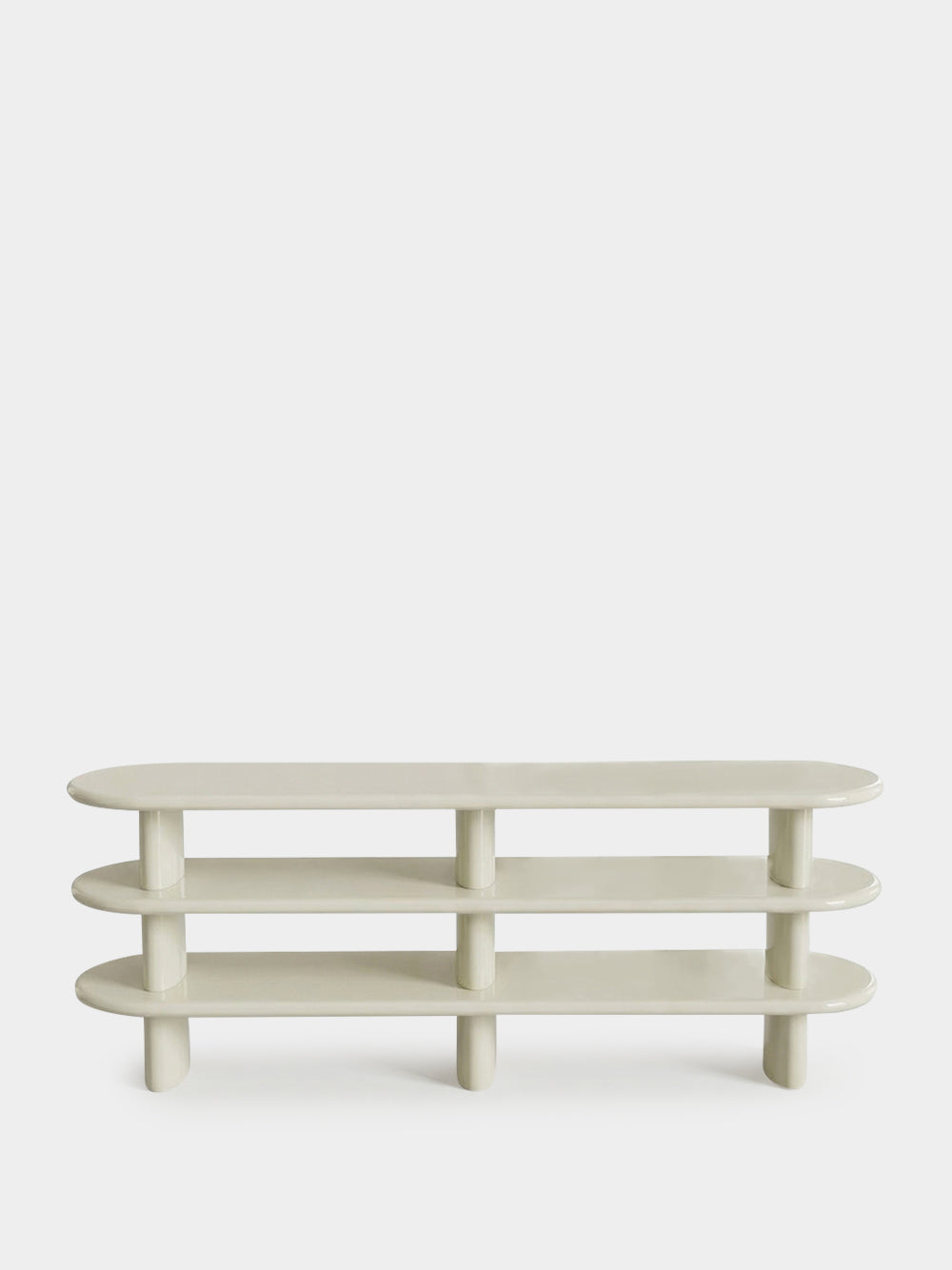 Amendoeira Sideboard Ivory Lacquered Wood