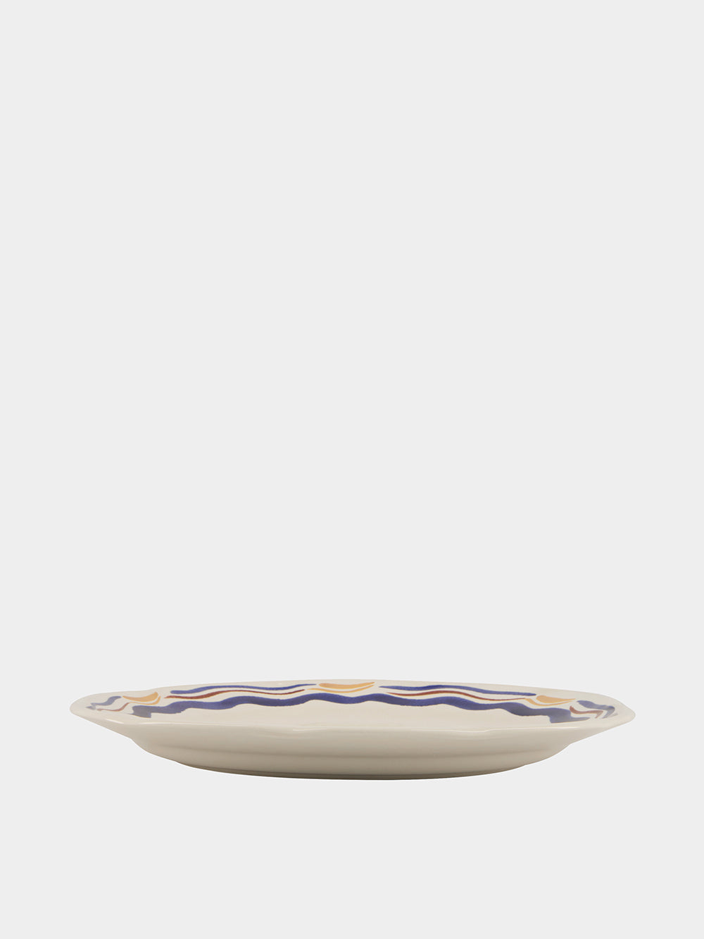 Hand-Painted Comporta The Harvester Stoneware Dinner Plate