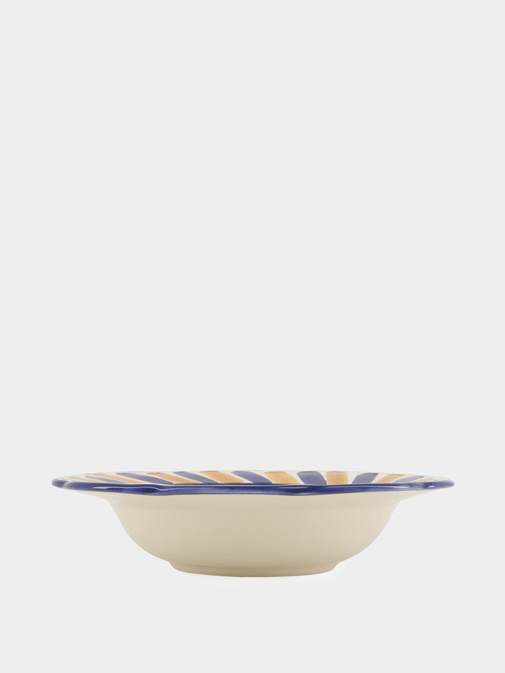 Hand-Painted Comporta House Stoneware Soup Plate