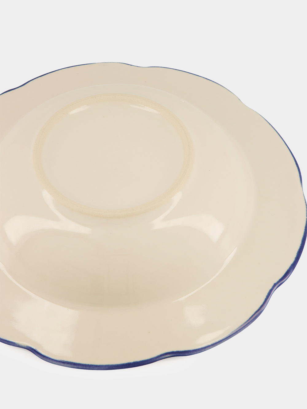 Hand-Painted Comporta House Stoneware Soup Plate