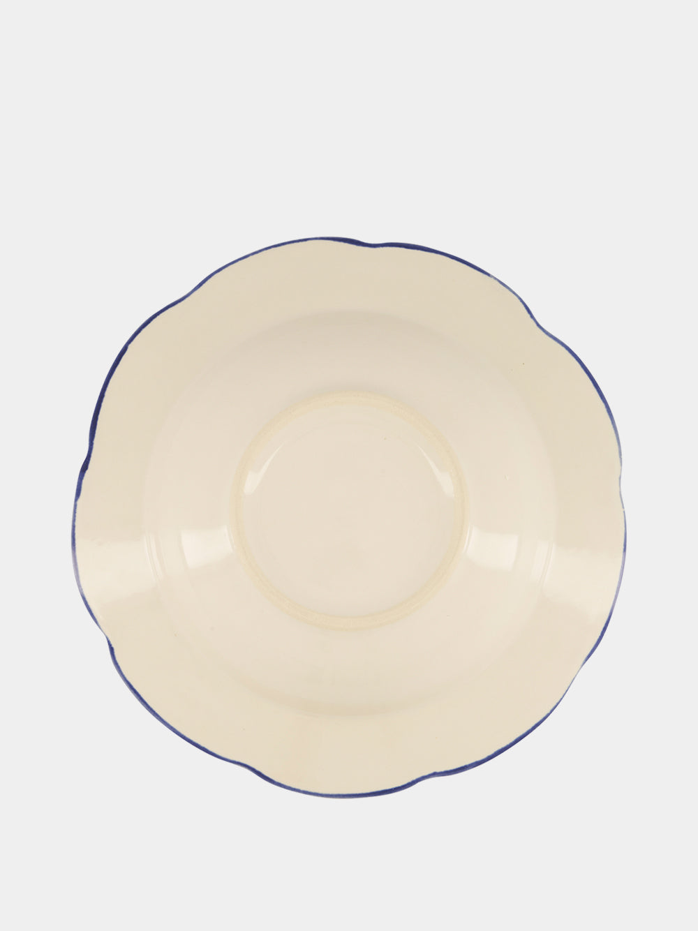 Hand-Painted Comporta House Stoneware Soup Plate