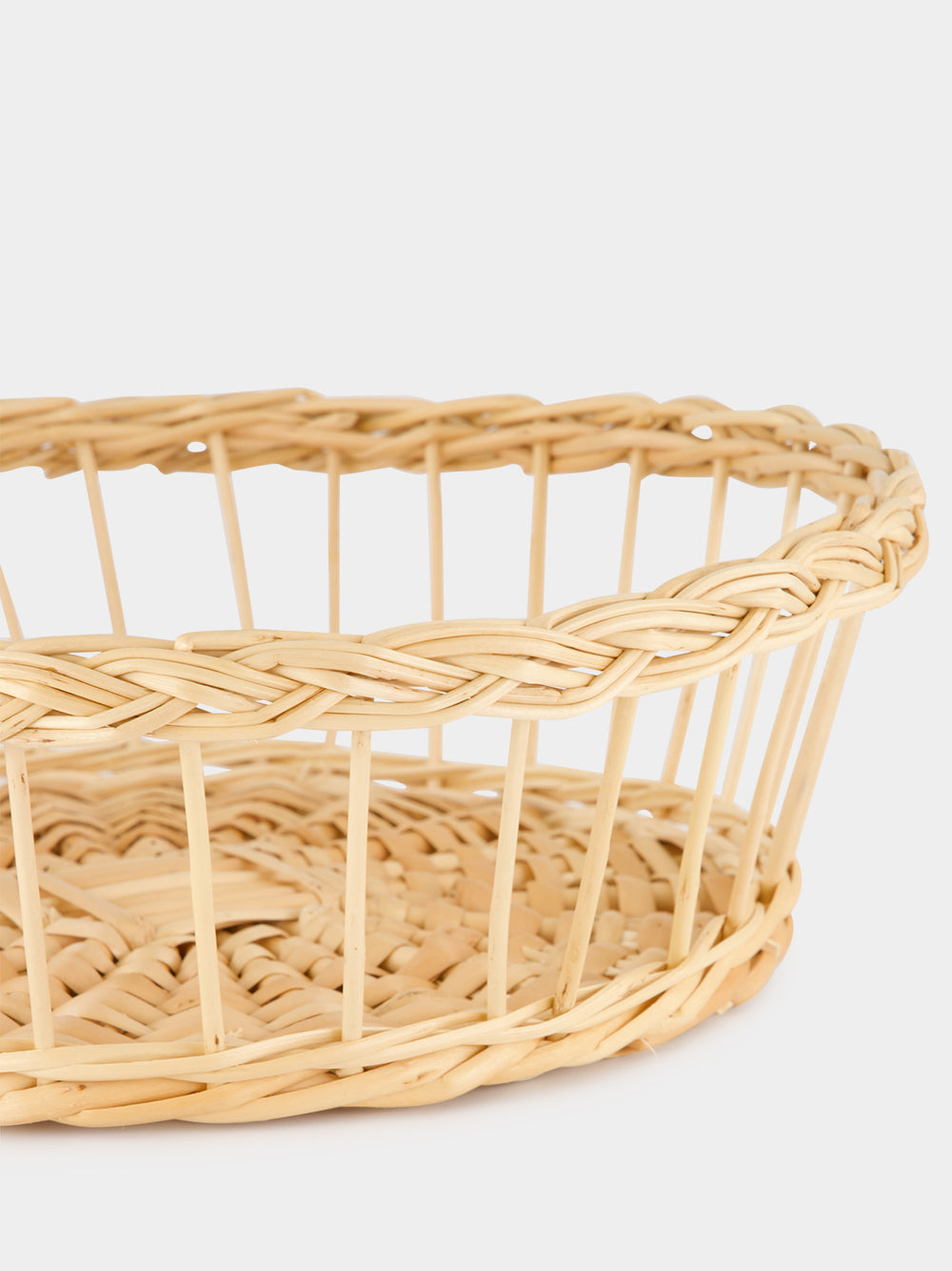 Handmade Vitória Natural Wicker Large Bread Basket