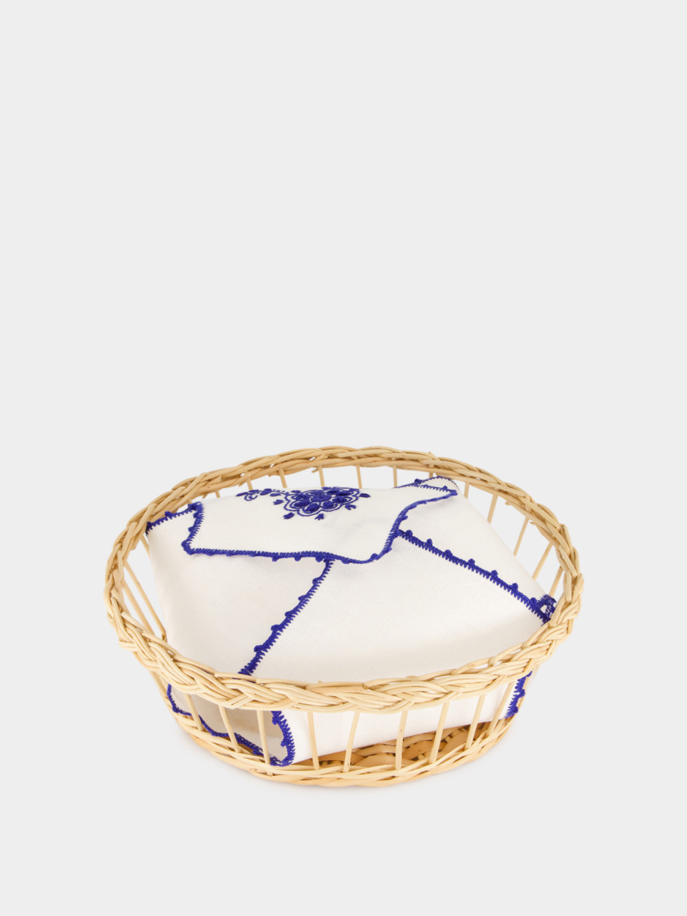 Handmade Vitória Natural Wicker Large Bread Basket