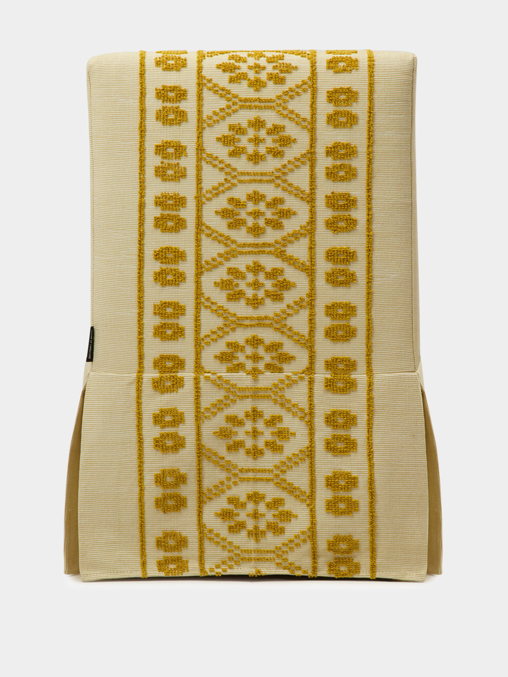 Handmade Inês Yellow Cotton Linen Slipper Chair
