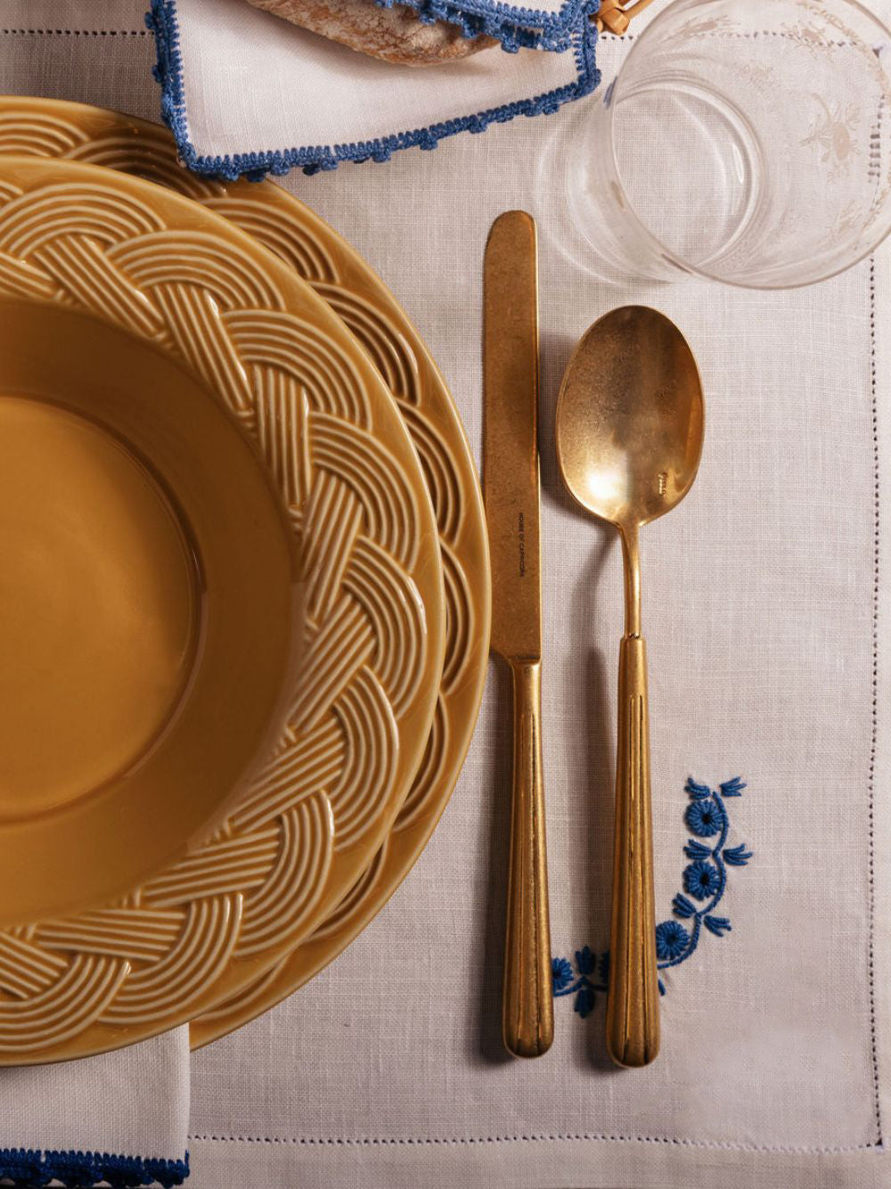 Vime Yellow Ceramic Dinner Plate